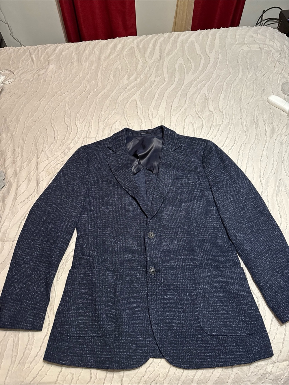 Reiss Men's Navy Textured Sport Coat
